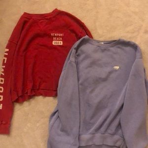 BLUE SOLD!! Erica bear & Newport sweatshirts